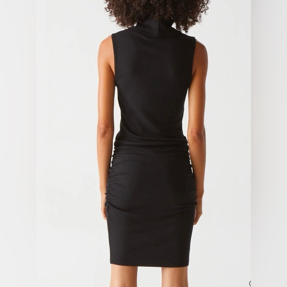 Micheal Stars Масу Mock Neck Ribbed Dress - Picture 3 of 6